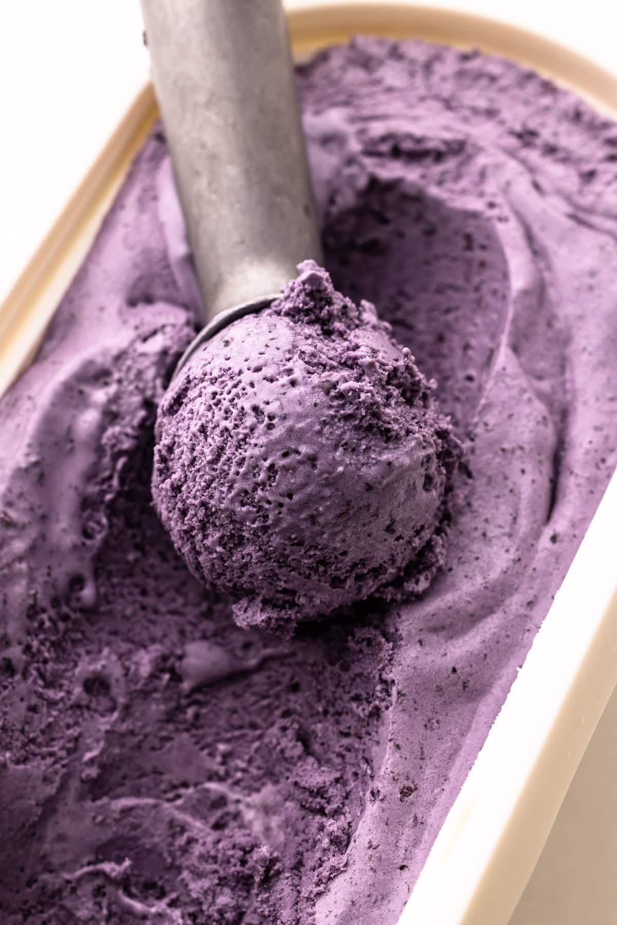 Blueberry ice cream.