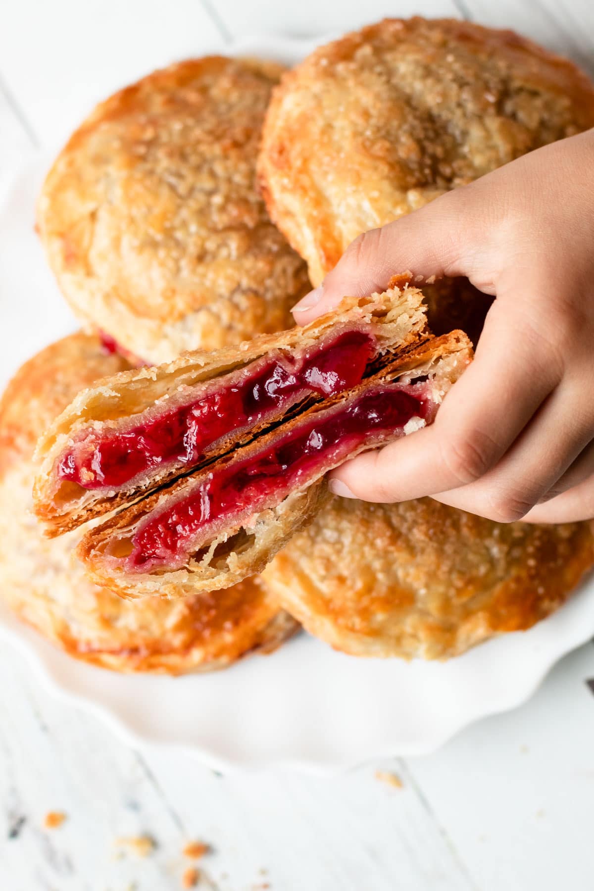 Sour cherry hand pies.