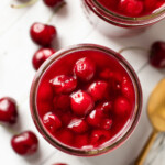 Sour cherry pie filling.