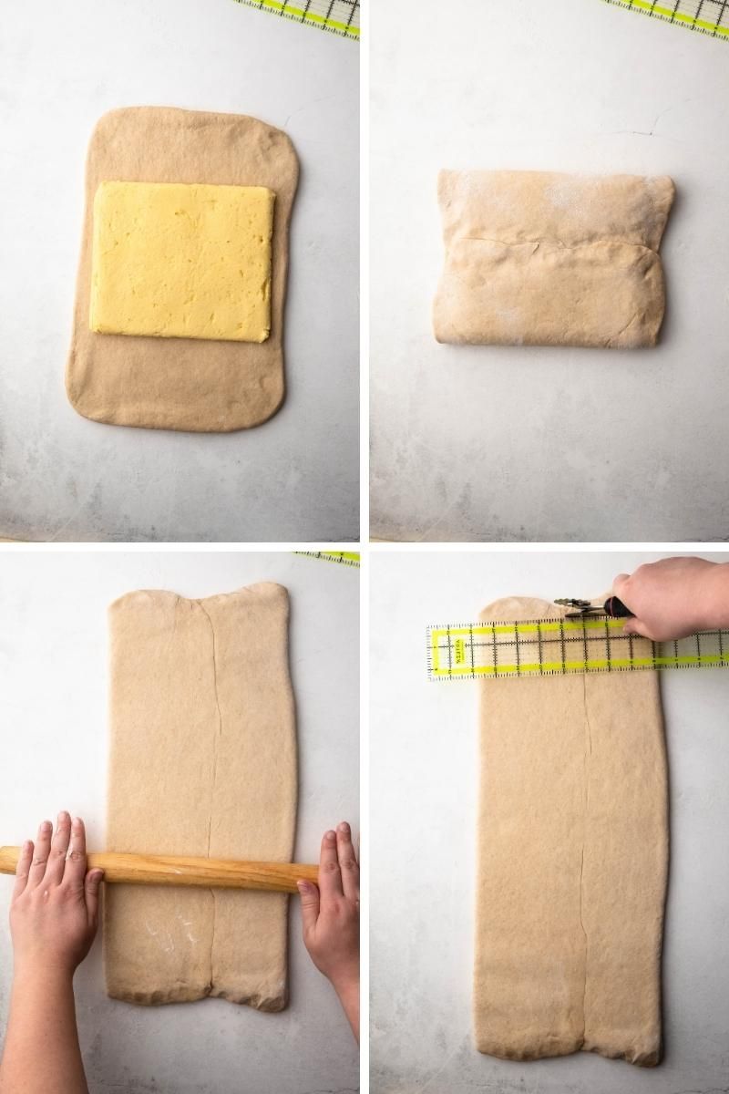Locking in the butter.
