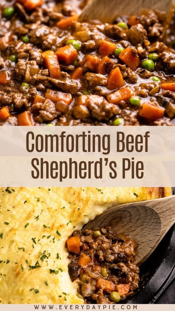A baked shepherd's pie made with beef.