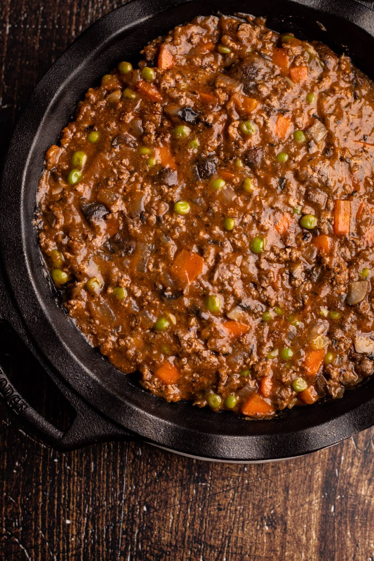 A beef filling for shepherds pie.