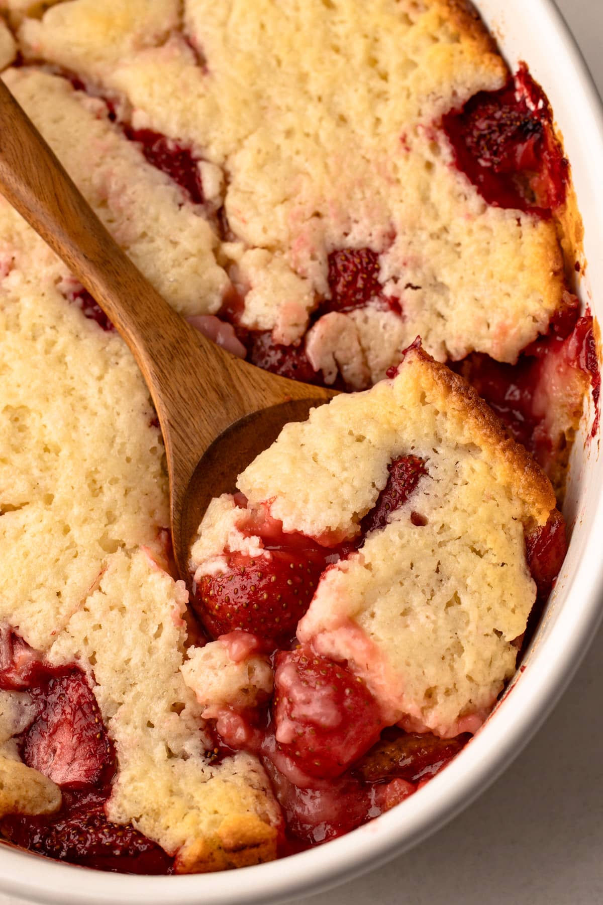 A strawberry cobbler.