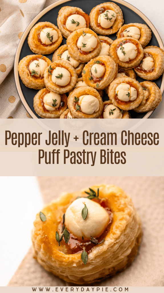 Baked cream cheese and pepper jelly bites.