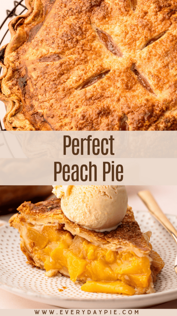 Classic peach pie.