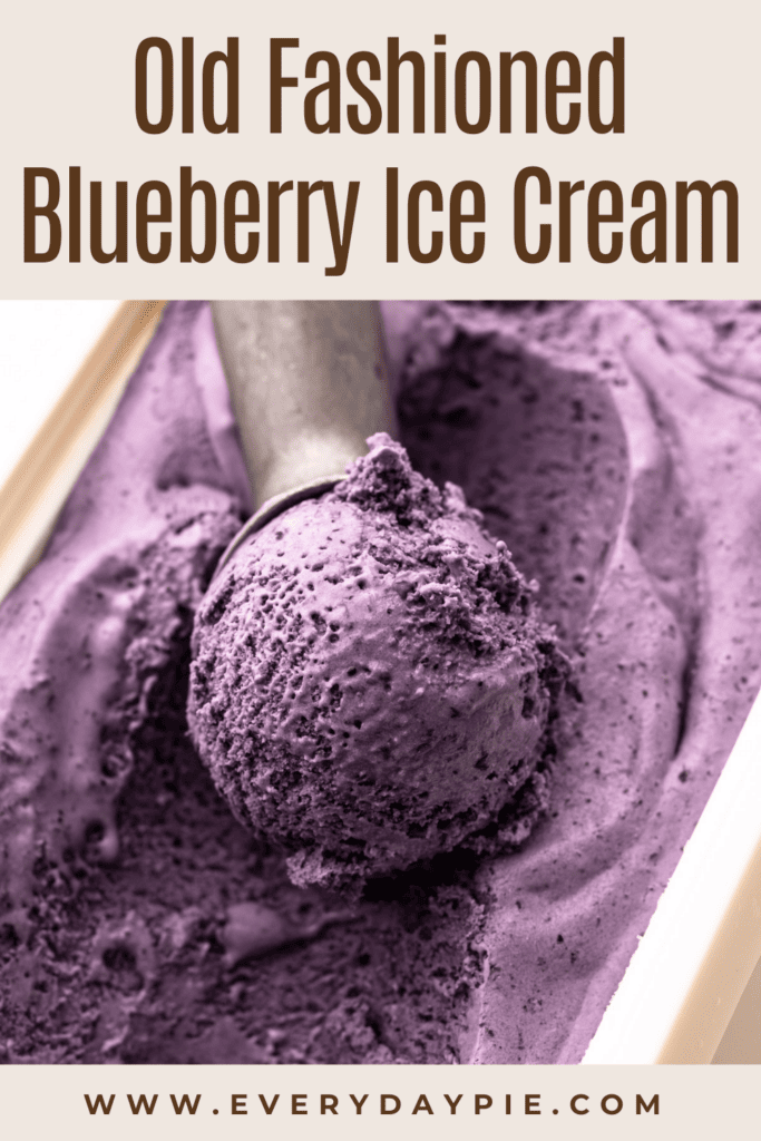 Blueberry ice cream.