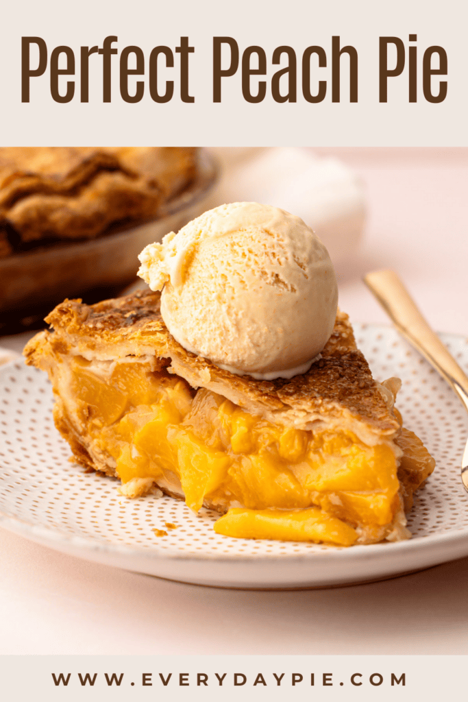 Classic peach pie.